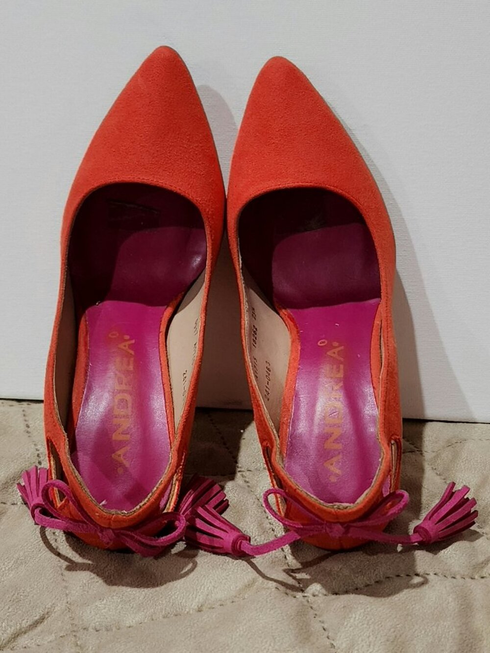 Orange-Red 4in Heels